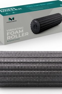 Massagerr® Vibrerende Foam Roller – 4 Trilstanden – Effectieve Spierontspanning en Herstel – Massage Roller – Foamroller – Massage Apparaat