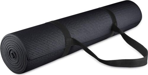 Multifunctionele Hoge Dichtheid Antislip Oefening Yogamat met Draagriem - BalanceFrom GoYoga - Comfortabel en Duurzaam