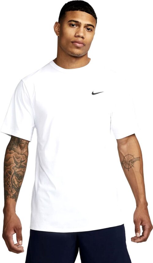 NIKE - nike dri-fit uv hyverse men's short - Wit-Zwart