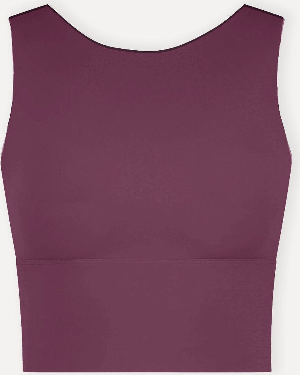 Namastae® Bh topjes dames | Yoga BH | Bh shirt | Donker bordeaux | Maat 34 | Maat XS