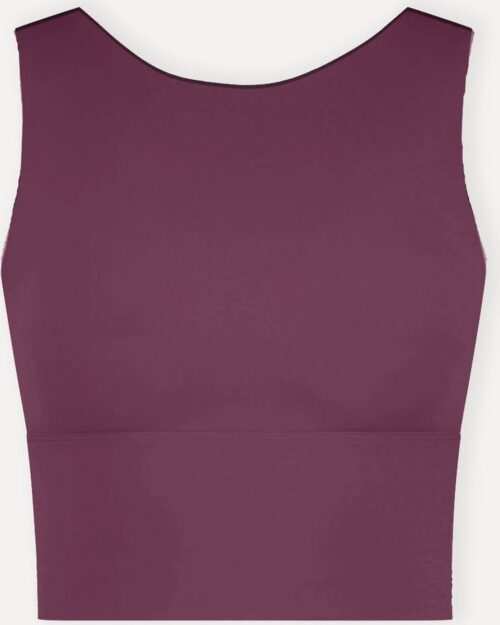 Namastae® Bh topjes dames | Yoga BH | Bh shirt | Donker bordeaux | Maat 36 | Maat S