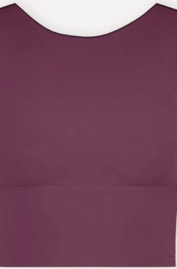 Namastae® Yoga top dames | BH topjes volwassen | Crop top Premium Viscose | Donker bordeaux | Maat 38 | Maat M