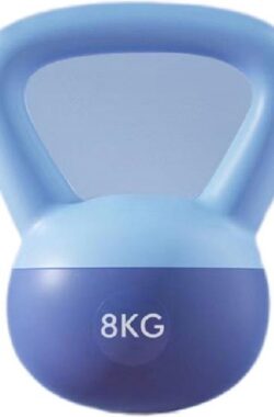 OP=OP! Zachte Kettlebell(8kg)Blauw-soft kettlebell-Yoga Kettlebell met ijzeren zand-antislip handvat-voor thuis en sportschool veiligheidstraining-gewichtheffen-crosstraining- fitness