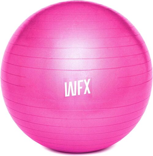 Oefenbal inclusief ballenpomp, fitness-zitbal in 55 cm tot 85 cm, anti-burst, trainingsbal, yoga, pilates, gym en kantoor, balans voor core-training (zwangerschapsbal)