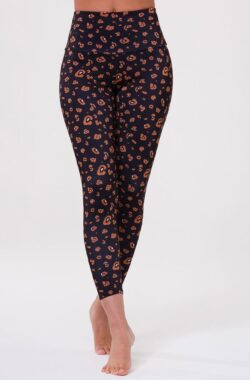 Onzie Basic Midi Yoga Legging Met Hoge Taille – Lovely Leopard