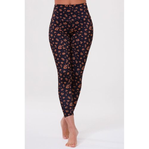 Onzie Basic Midi Yoga Legging Met Hoge Taille - Lovely Leopard