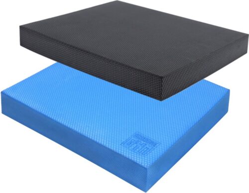 Orange Gym Balanskussen Volwassenen & Kinderen, Balance Board 2 Pack - 38 x 32.5 x 6 cm - Antraciet & Blauw - Balanstrainer - Twisttrainer - Balans Wiebel bord - Balansplank - Fitness Focus Training Stabiliteit - Kerntraining - Yoga, Pilates, Fitness