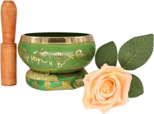 Originele Tibetaanse klankschaal - handgemaakt in Nepal voor genezing en meditatie singing bowl set