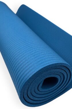 Padisport Yoga Mat Blauw – Fitness Mat Extra Dik – Yoga Mat Extra Dik – Pilates Mat – Dikke Yogamat – Yoga Mat Anti Slip – Yoga Matje – Yoga Mat Dik – Sport Mat – Sport Matje Fitness