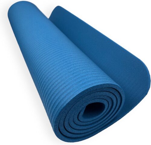 Padisport Yoga Mat Blauw - Fitness Mat Extra Dik - Yoga Mat Extra Dik - Pilates Mat - Dikke Yogamat - Yoga Mat Anti Slip - Yoga Matje - Yoga Mat Dik - Sport Mat - Sport Matje Fitness