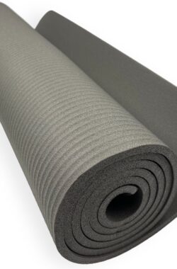 Padisport Yoga Mat Grijs – Fitness Mat Extra Dik – Yoga Mat Extra Dik – Pilates Mat – Dikke Yogamat – Yoga Mat Anti Slip – Yoga Matje – Yoga Mat Dik – Sport Mat – Sport Matje Fitness