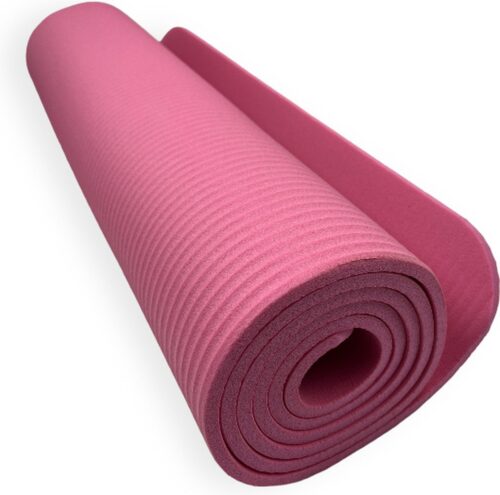 Padisport Yoga Mat Roze - Fitness Mat Extra Dik - Yoga Mat Extra Dik - Pilates Mat - Dikke Yogamat - Yoga Mat Anti Slip - Yoga Matje - Yoga Mat Dik - Sport Mat - Sport Matje Fitness