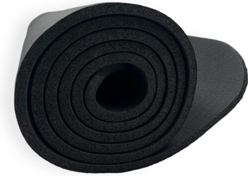 Padisport Yoga Mat Zwart - Fitness Mat Extra Dik - Yoga Mat Extra Dik - Pilates Mat - Dikke Yogamat - Yoga Mat Anti Slip - Yoga Matje - Yoga Mat Dik - Sport Mat - Sport Matje Fitness