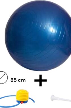 Padisport – Yoga bal – 85 cm – zwangerschapsbal – yoga bal inclusief pomp – fitnessbal – pilates bal – yoga bal blauw – yoga bal 85 cm – yoga – fitness – blauw