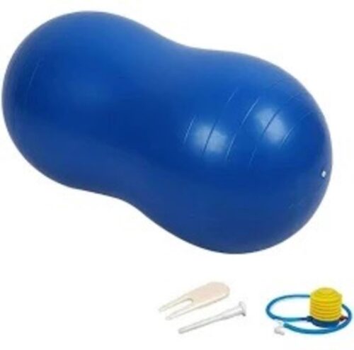 Padisport peanut yoga bal 90x45cm Blauw - zwangerschapsbal - pilates bal - oefenbal - fitnessbal - evenwichtsbal - zwangerschaps bal - yoga bal 90 cm - yoga bal blauw - yoga - fitness - blauw