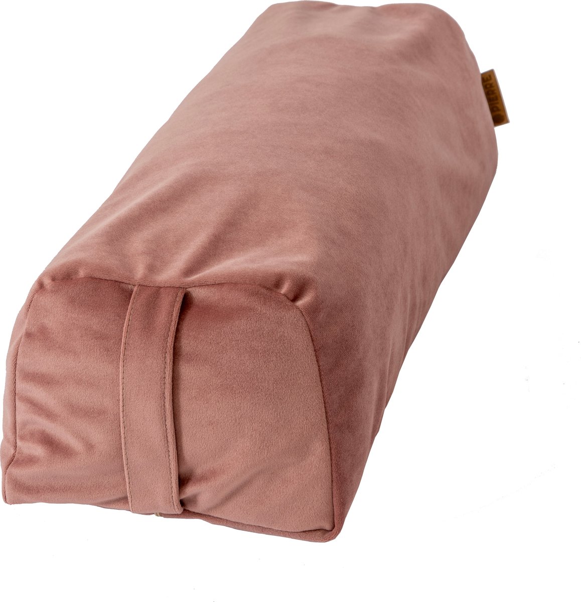 Pierre Sports Yoga Bolster - Rond Rechthoekig - Van Gerecycleerd Materiaal - Duurzaam Yoga Rol - Zachte Versie - Magnolia Roze