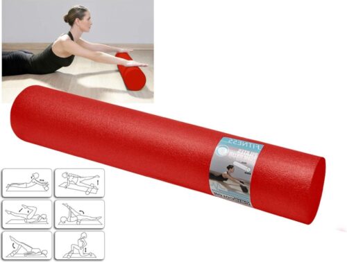 Pilates Foam Roller Rood - CRISCOLOR - Verbeterde Flexibiliteit