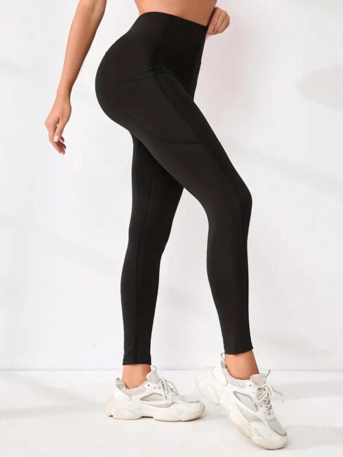 Pocket Legging - met zakken - High Waist - Sportlegging - Zwart - Comfortabel - Aansluitend - Sportbroek