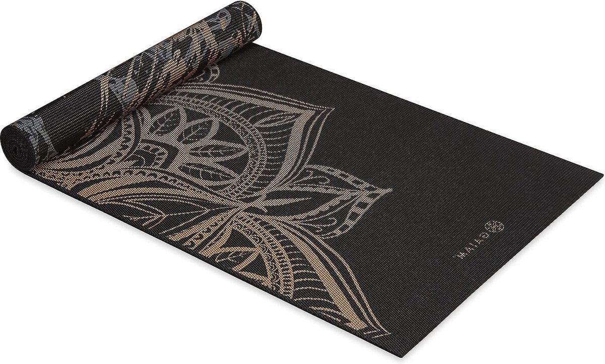 Premium 6 mm Print Omkeerbare Extra Dikke Antislip Yoga Mat - Gaiam - Geschikt voor Yoga, Pilates en Fitness - 68 Inch x 24 Inch x 6mm Dik