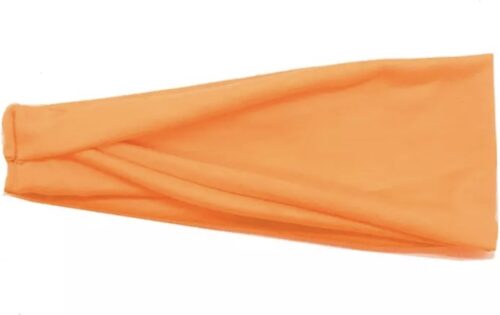 Premium Elastische Hoofdband voor Dames en Heren Oranje | Zweetband Hoofd | Hoofdband Sport | Haarband Make Up | Kind | Haarband Mannen | Haarband Meisje | Haarbanden | Diadeem | Haarband Bandana Breed | Zomer & Winter