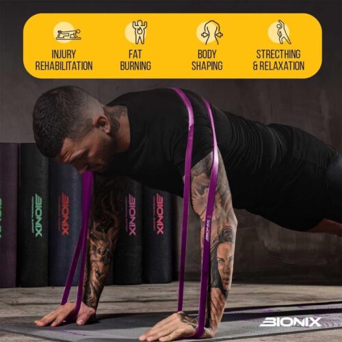 Pull Up Assistance Bands. Dikke, zware & lange latex bandenset voor fitness, training, chin-up, stretching, training, powerlifting, yoga, pilates, benen bilspieren