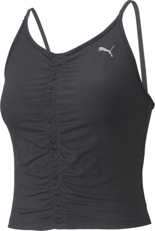 Puma Yoga Studio Foundation Ruched Mouwloos T-shirt Zwart XS Vrouw