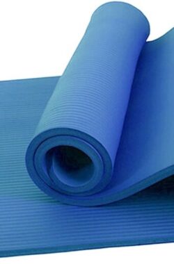 RAMBUX® – Yogamat – Sportmat – Yoga Mat Extra Dik – 1,5 cm – Fitness Mat – 185 x 61 x 1,5 cm – Blauw