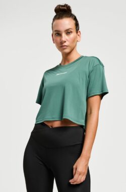 Redmax Sublime RMXNova – Sportshirt – Crop Top – Geschikt voor Fitness en Yoga – Dry-Cool – Dames – Donkergroen – L