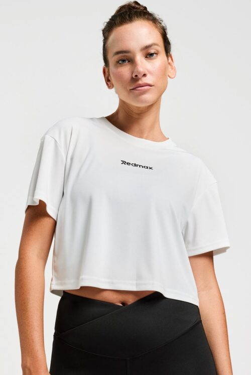 Redmax Sublime RMXNova - Sportshirt - Crop Top - Geschikt voor Fitness en Yoga - Dry-Cool - Dames - Wit - L