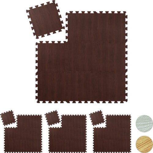 Relaxdays 36 x vloerbeschermer puzzelmat - beschermmat fitness - sportmat - puzzel mat