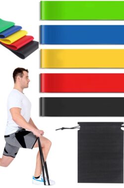 Resistance band Weerstandsbanden Fitness Elastiek – Set van 5 – Kracht en Conditietraining – Full-body Workout – Multicolor