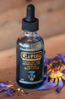 Ritual Oils – Blauwe Lotus Olie – Blauwe Lotus tinctuur – Blue Lotus Huid olie – 100% cold-pressed Moringa