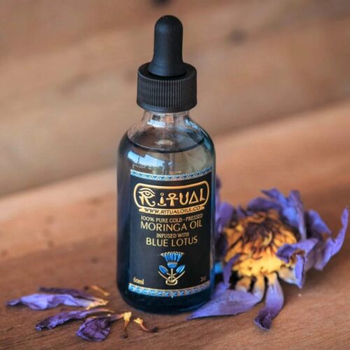 Ritual Oils - Blauwe Lotus Olie - Blauwe Lotus tinctuur - Blue Lotus Huid olie - 100% cold-pressed Moringa