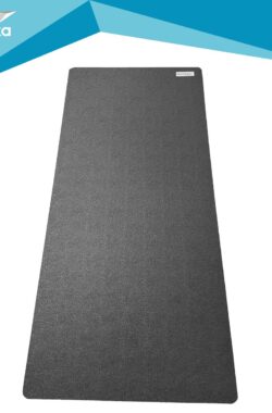 Skandika vloerbeschermingsmat voor hometrainers en trilplaten – Vloerbeschermingsmatten – Made in Germany – Multifunctionele mat, sport en fitness, geurloos, anti-slip, stootvast, waterafstotend – 200 x 90 x 0.7 cm (L x B x H) – zwart