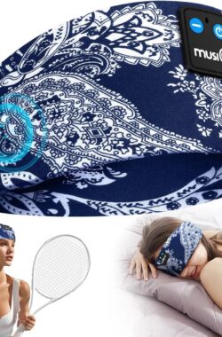 Slaapkoptelefoon Bluetooth 5.2 Hoofdband Hoofdtelefoon Zachte Boho Muziek Hoofdband met HD Stereo Geluid voor Mannen Vrouwen Tieners – Draadloze Oordopjes