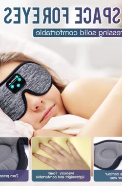 Slaapkoptelefoon Slaapmasker – Ultrabreathable HD Geluid – Wasbaar en Verstelbaar – voor Slapen, Zijslapers, Vliegreizen, Yoga en Meditatie. Slaapmasker