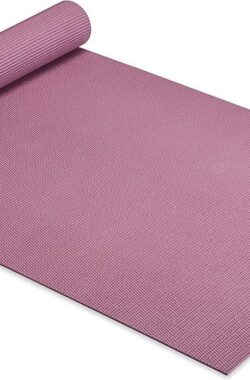 Solid 5mm Roze Yoga Mat – Gaiam Unisex – Anti-Slip Eco-vriendelijk