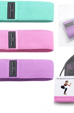 Sport-Goods – Weerstandsbanden – Booty bands – Resistance bands – Fitness elastiek – 3 stuks – (Weerstandsband)