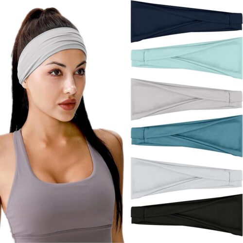 Sport Hoofdband voor Dames - Zweetbanden Bandana Steiger Antislip - Sport Yoga Hardlopen UV-bestendig Uniseks Zweetband Hoofd