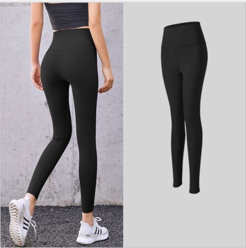 Sportlegging - Yogalegging - High Waist - Zwart - Maat: XXL