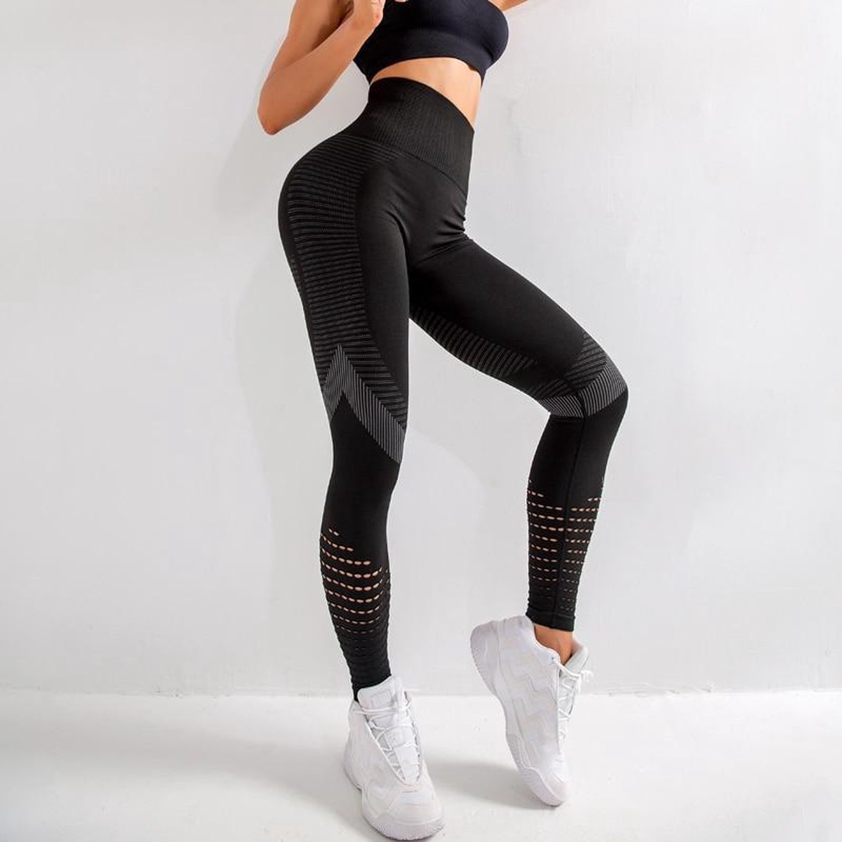 Sportlegging Zwart - Maat L - Quick Dry