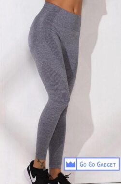 Sportlegging | high waist | naadloos | sneldrogend | squatproof | grijs | L