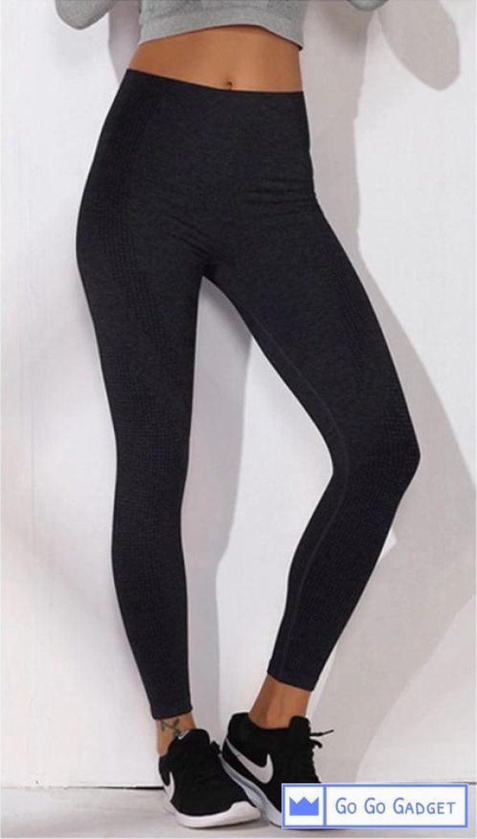 Sportlegging | high waist | naadloos | sneldrogend | squatproof | zwart | S