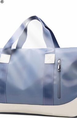 Sporttas Dames en Heren Reistas met Schoenenvak Natte Tas, Weekendtas Fitnesstas Waterdicht Groot Gym Bag Handbagage Travel Bag Boodschappentas Duffelbag voor Sport/Fitness/Outdoor, Blauw