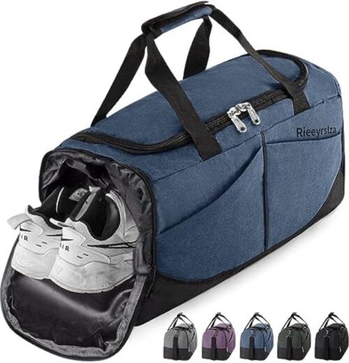 Sporttas met Scheiding - Waterbestendig - 40L Sporttas Voor Sport Reizen Blauw