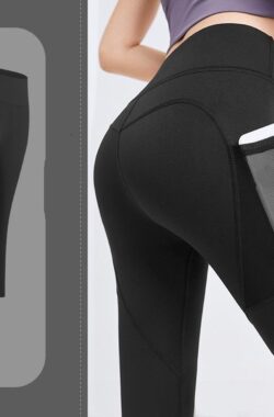 TDR – Fitness broek – Sportlegging – Yoga Broek – Yogalegging – Dames – Zwart XL