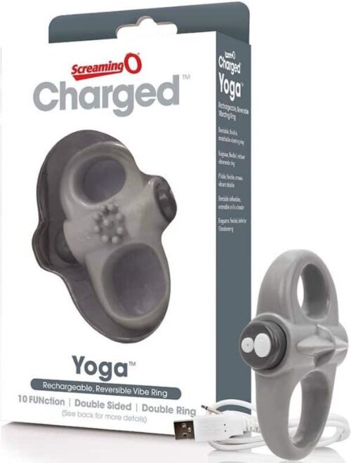 The Screaming O - Charged Yoga Vibe Ring Grijs