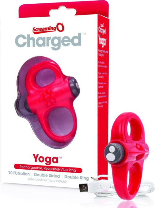 The Screaming O - Charged Yoga Vibe Ring Rood