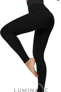 TikTok Legging – Sportlegging Dames – Squat Proof en Fitness Legging – Yoga Legging – High Waist Sport Legging – Anti Cellulite – Shapewear Dames – Push Up – Butt Lifter – Sportkleding Dames | Luminatic® | Black | XS