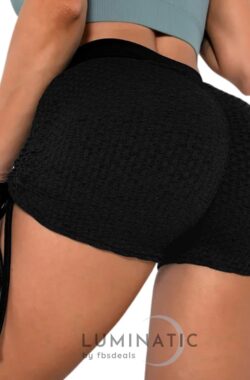 Tiktok Shorts – Shorts Dames – Sportlegging Dames – Korte Legging Dames – High Waist – Shapewear Dames – Sportbroek Dames | Luminatic® | Black | L